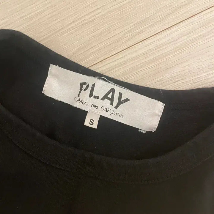 [BUNJANG] Comme des Garcons Double Heart Black T-Shirt / 꼼데가르송 더블하트 블랙 반팔