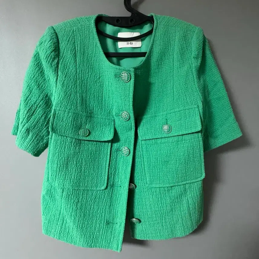 [SOLD OUT] JJ지고트 트위드 반팔 자켓