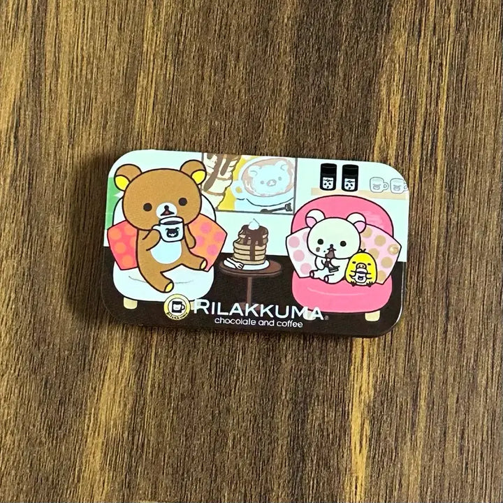 [BUNJANG] 12 Years Vintage Rilakkuma Mini Slide Tin Case (Korilakkuma, Kiiroitori) / 12년도 고전 리락쿠마 미니 틴케이스 슬라이드 코리락쿠마 키이로이토리