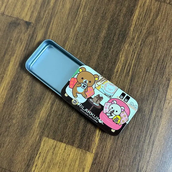 [BUNJANG] 12 Years Vintage Rilakkuma Mini Slide Tin Case (Korilakkuma, Kiiroitori) / 12년도 고전 리락쿠마 미니 틴케이스 슬라이드 코리락쿠마 키이로이토리
