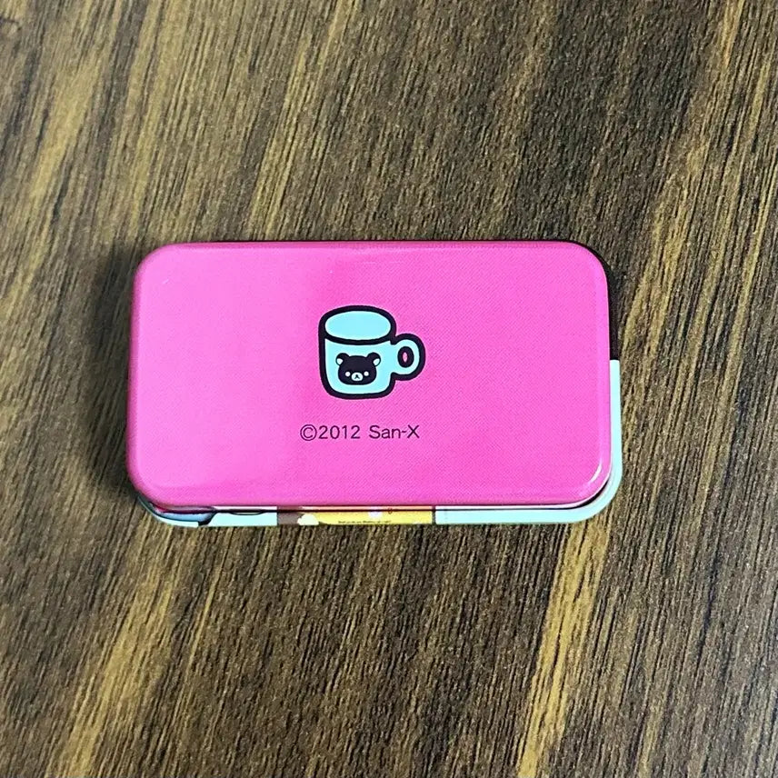 [BUNJANG] 12 Years Vintage Rilakkuma Mini Slide Tin Case (Korilakkuma, Kiiroitori) / 12년도 고전 리락쿠마 미니 틴케이스 슬라이드 코리락쿠마 키이로이토리