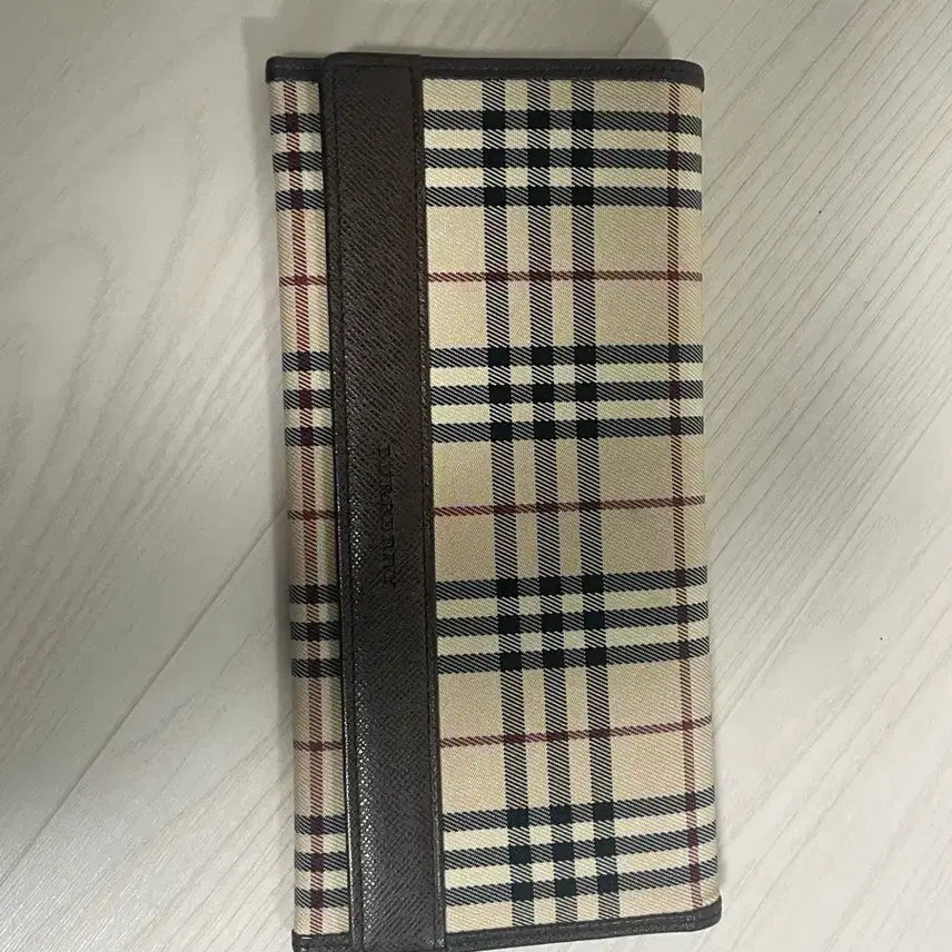 [BUNJANG] Burberry Check Long Wallet / 정품) 버버리 체크 장지갑