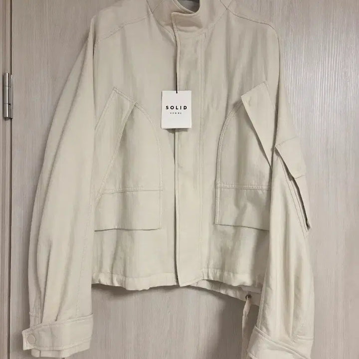 [BUNJANG] Solid Homme Cotton High Neck Strap Shell Parka Jacket / 솔리드옴므 코튼 하이넥 스트랩 쉘파카 자켓 48