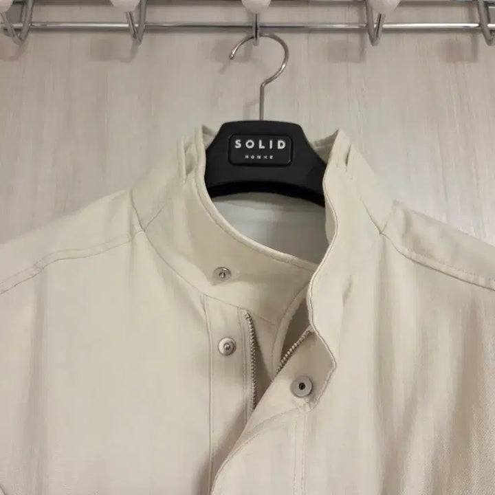 [BUNJANG] Solid Homme Cotton High Neck Strap Shell Parka Jacket / 솔리드옴므 코튼 하이넥 스트랩 쉘파카 자켓 48