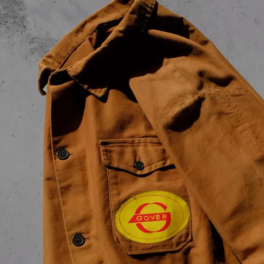 [BUNJANG] Gover German Moleskin Work Jacket / 1950s Made In GERMANY 라이트 몰스킨 워크 자켓