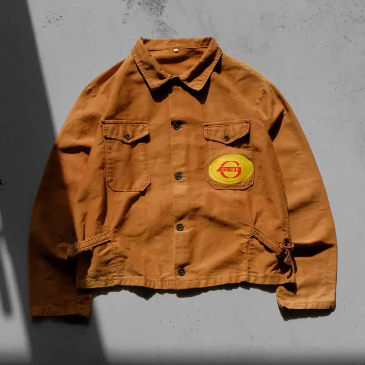 [BUNJANG] Gover German Moleskin Work Jacket / 1950s Made In GERMANY 라이트 몰스킨 워크 자켓
