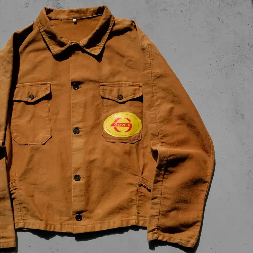 [BUNJANG] Gover German Moleskin Work Jacket / 1950s Made In GERMANY 라이트 몰스킨 워크 자켓
