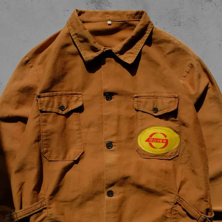 [BUNJANG] Gover German Moleskin Work Jacket / 1950s Made In GERMANY 라이트 몰스킨 워크 자켓