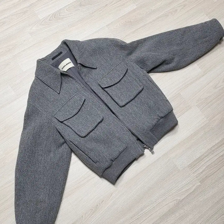 [BUNJANG] In Silence Twisted Wool Blouson - Grey (Size S) / 인사일런스 울 트위스티드 블루종 GREY S