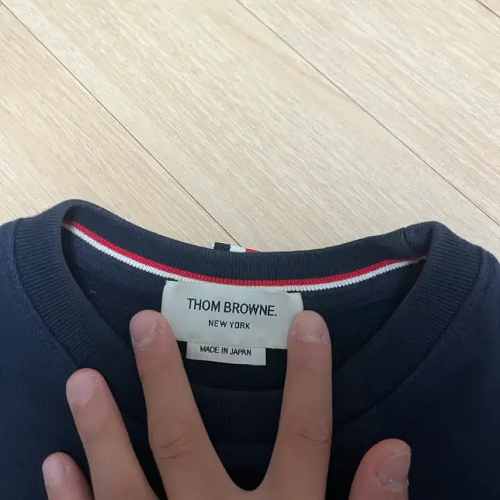 [BUNJANG] Thom Browne Navy Sweatshirt Size 3 / [A급/3] 톰브라운 사선완장 네이비 맨투맨 3사이즈