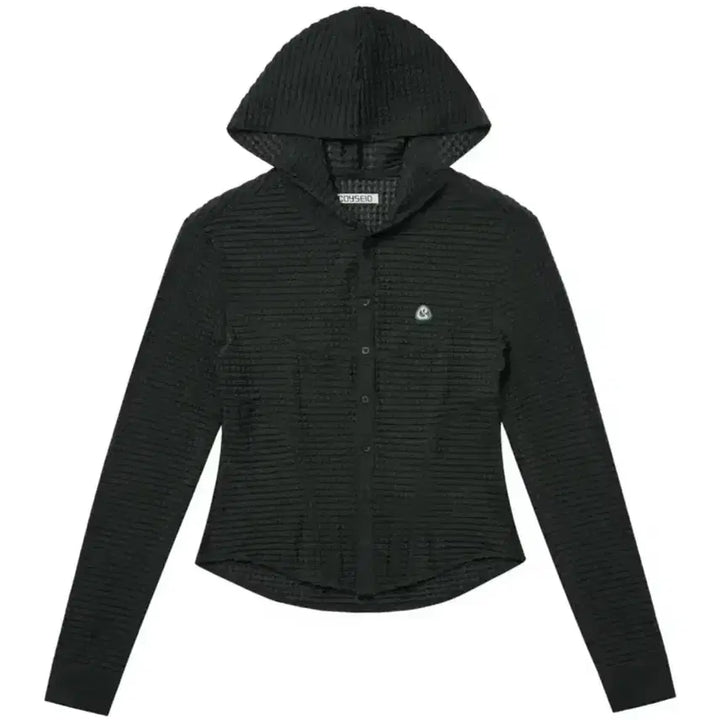 [SOLD OUT] 코이세이오 라운드 후디 후드 셔츠 차콜 가디건 coyseio