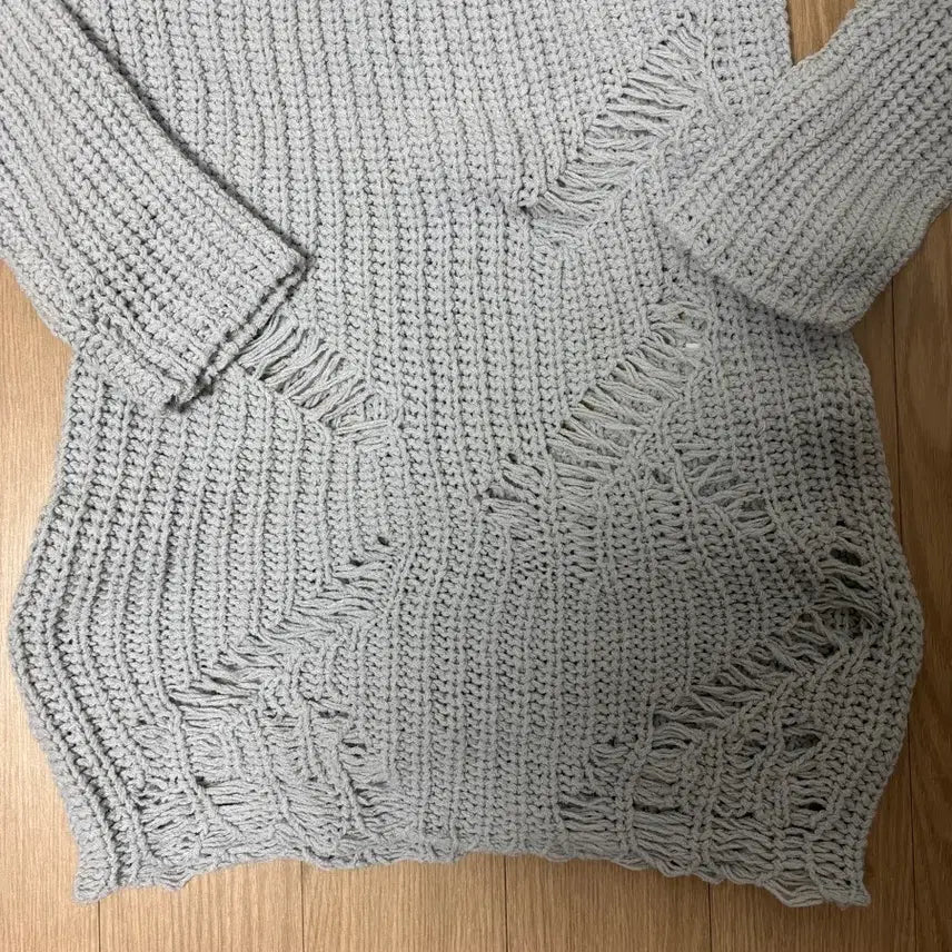 [BUNJANG] Our Solty Damage Net Mini Dress / Gray / 아우어솔티 Damage Net mini dress / Gray