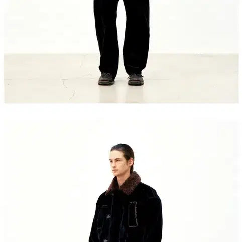 [BUNJANG] Cour Velvet Denim Padded Hunting Jacket Washed Black L / 쿠어 벨벳 데님 패디드 헌팅 자켓 워시드 블랙 L 새상품