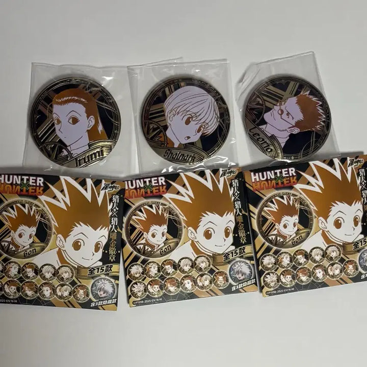 [BUNJANG] Hunter x Hunter Gold Can Badge Set / 미개봉) 헌터헌터 금박 캔뱃지 세트
