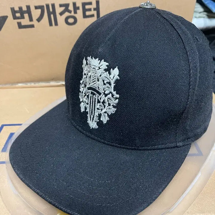 [BUNJANG] Chrome Hearts Black Cap / 크롬 하트 단검 로고 블랙 캡
