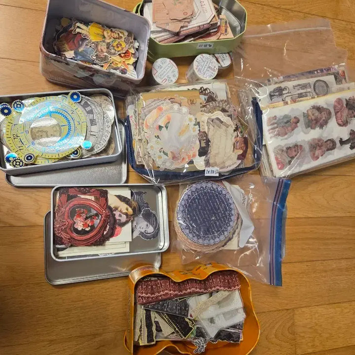 [BUNJANG] Vintage Stickers Bundle Set / 빈티지류 스티커