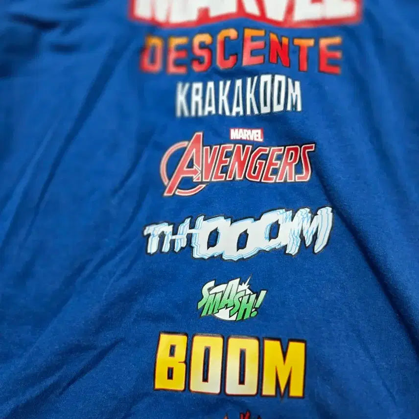 [BUNJANG] Marvel DESCENTE Collaboration Short-Sleeve T-Shirt / 마블 DESCENTE 콜라보 반팔 티셔츠
