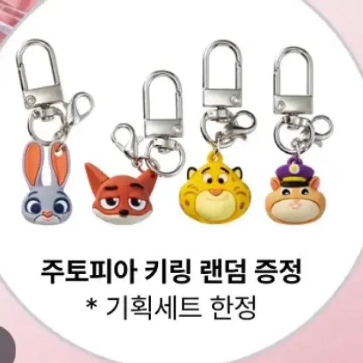 [BUNJANG] Zootopia Judy Hopps &amp; Benjamin Clawhauser Keyring Set / 주토피아 캐릭터 키링 (주디홉스,벤자민클로하우저)