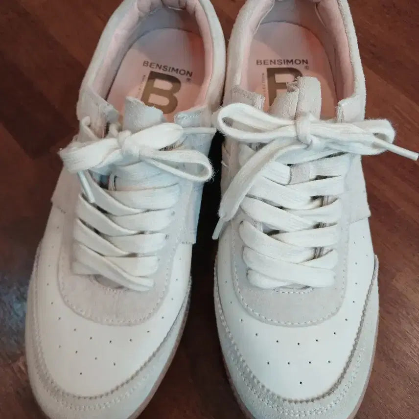 [BUNJANG] Bensimon White Sneakers 245 / 벤시몽 화이트 스니커즈 운동화 245
