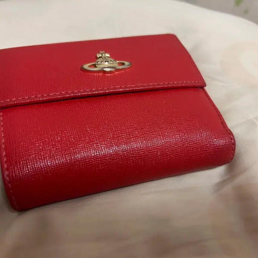 [BUNJANG] Vivienne Westwood Red Wallet / 비비안웨스트우드 레드 반지갑