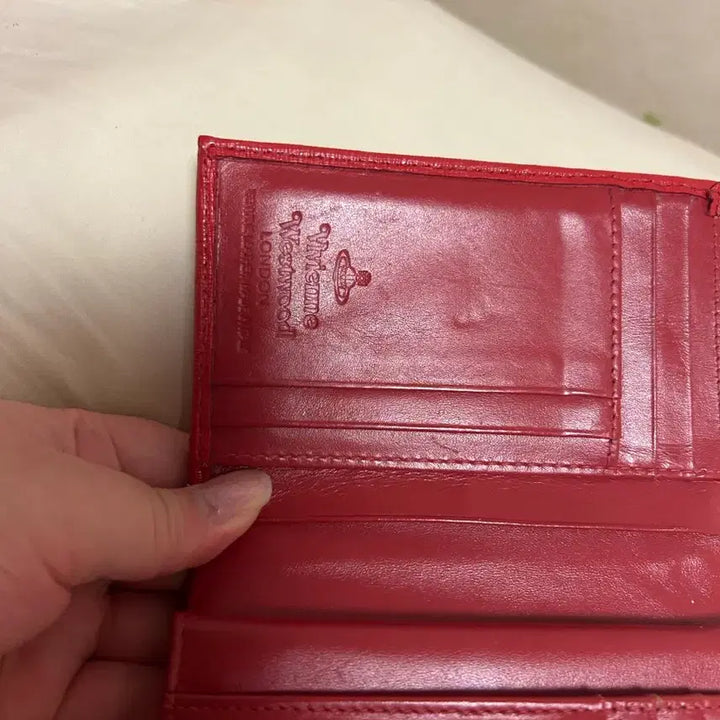 [BUNJANG] Vivienne Westwood Red Wallet / 비비안웨스트우드 레드 반지갑