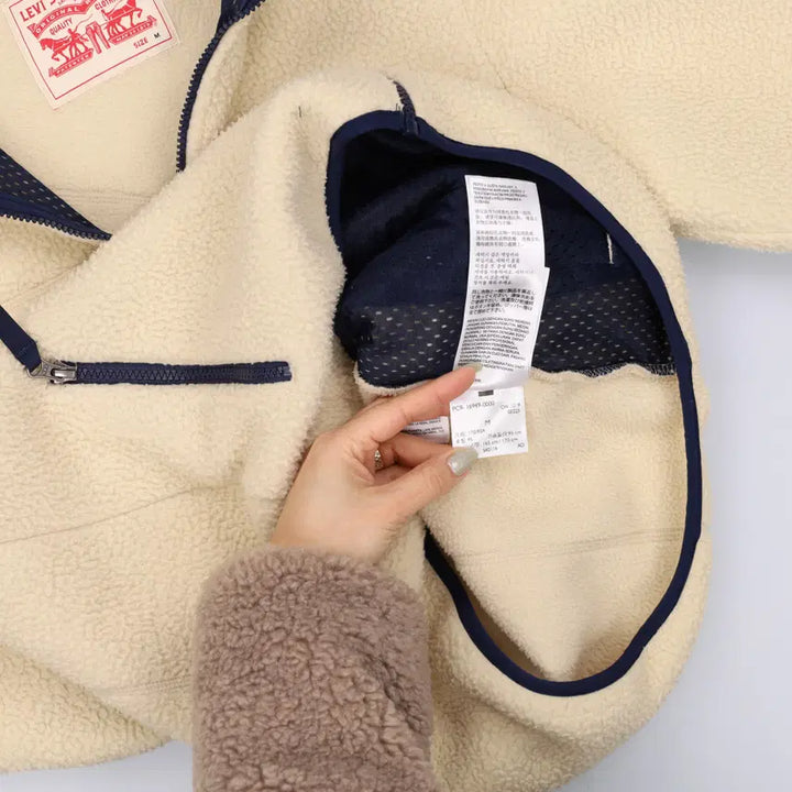 [BUNJANG] Levi's Men's Fleece Zip-Up Jacket / [M] 리바이스 남성 플리스 후리스 집업 저지 자켓 0115J