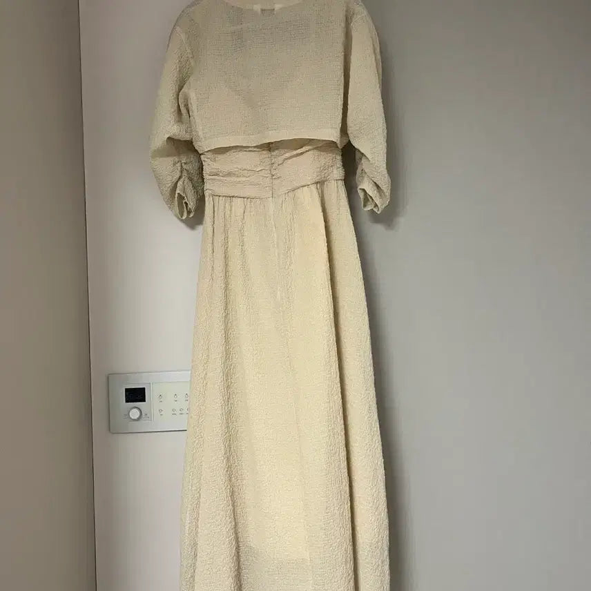 [SOLD OUT] 오브제 롱 슬리브리스 원피스+볼레로 가디건 셋업