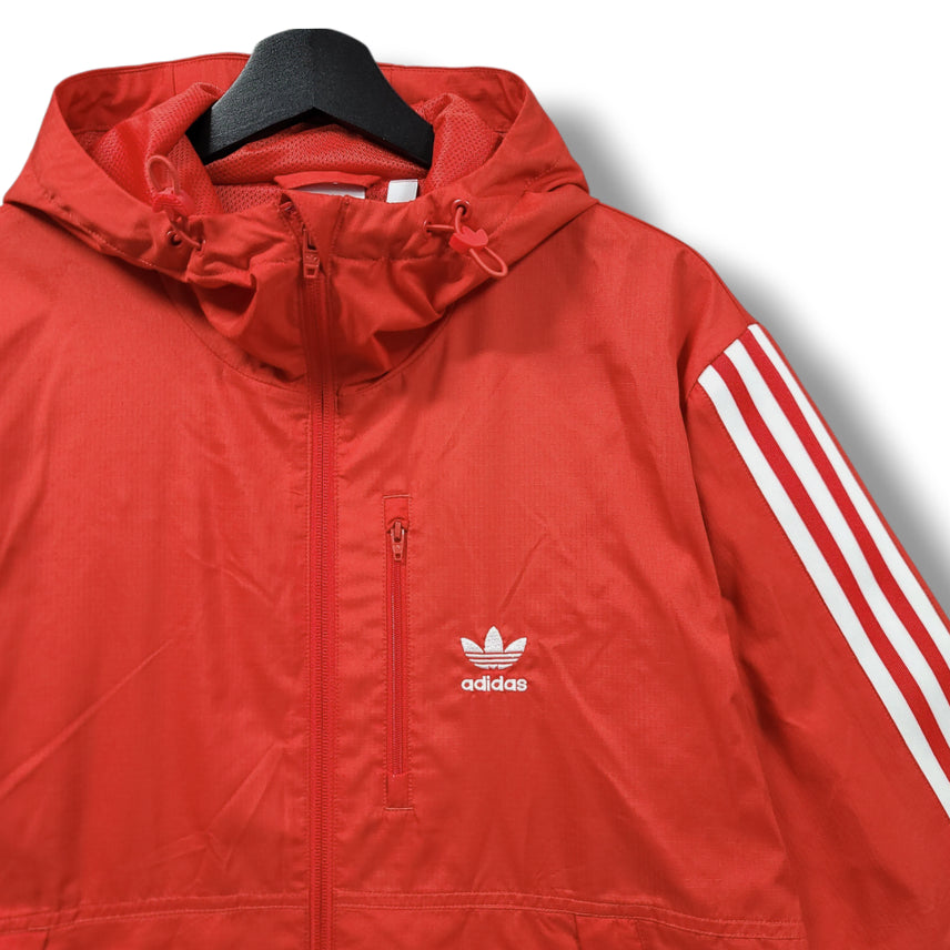 [BUNJANG] Adidas Originals Lock Up Woven Windbreaker Jacket / [L] 아디다스 레드 오리지널 락업 우븐 바람막이