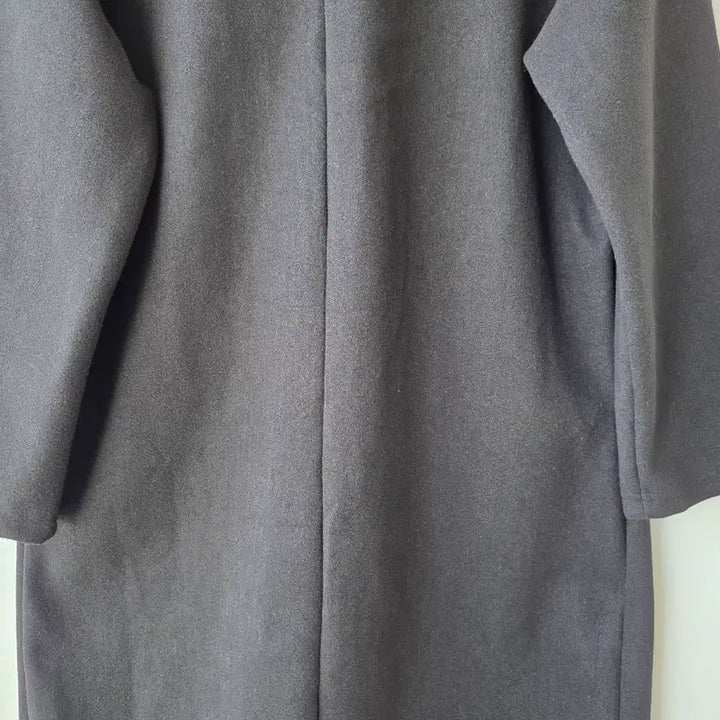 [BUNJANG] Black Wool Coat / 44-마른66)블랙 간절기 모직코트/새제품