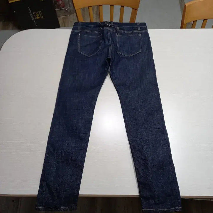 [SOLD OUT] 32 새상품 Swallow Kor 생지 스판 슬림일자 진청 32-346