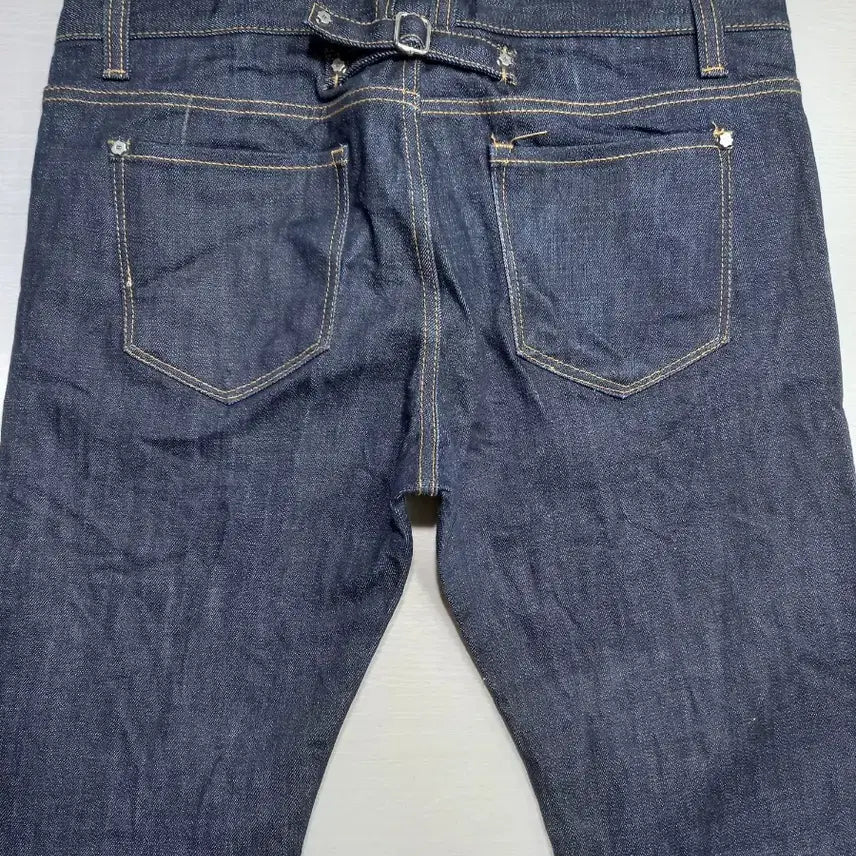 [SOLD OUT] 32 새상품 Swallow Kor 생지 스판 슬림일자 진청 32-346