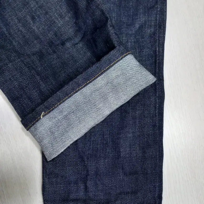 [SOLD OUT] 32 새상품 Swallow Kor 생지 스판 슬림일자 진청 32-346