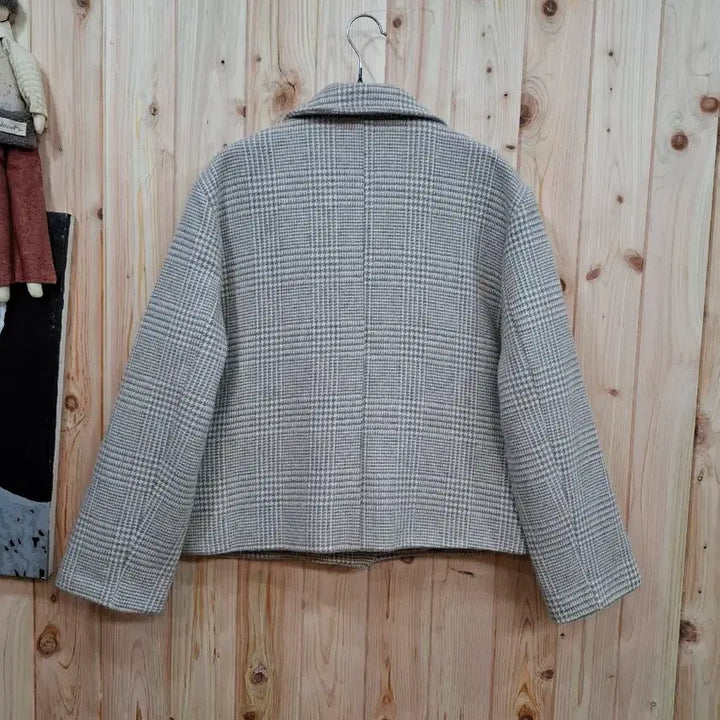 [BUNJANG] Moible Checkered Collar Jacket / 모이블 카라 체크 자켓