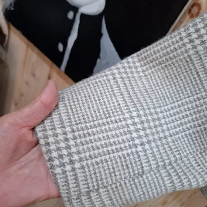 [BUNJANG] Moible Checkered Collar Jacket / 모이블 카라 체크 자켓