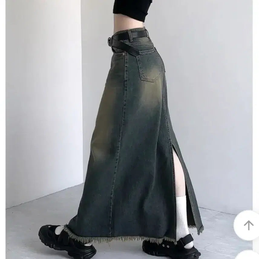 [BUNJANG] Denim Long Skirt / 데님 롱 스커트
