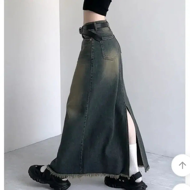 [BUNJANG] Denim Long Skirt / 데님 롱 스커트