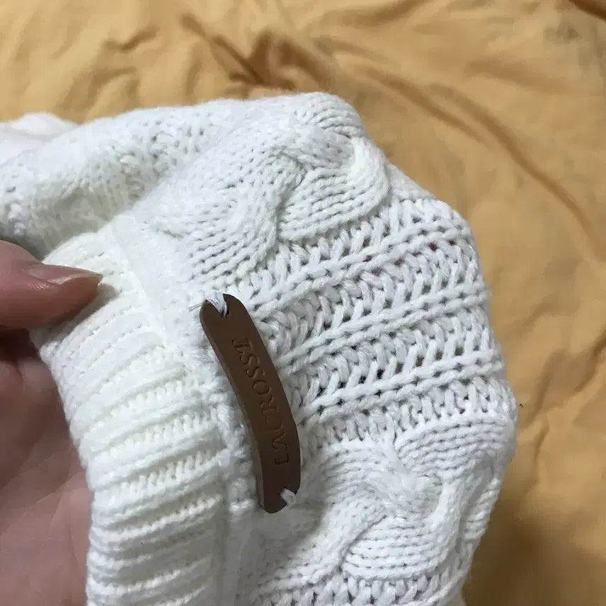 [BUNJANG] Navy Tricolor Tteokbokki Button Knit Top / 네이비 떡볶이 니트