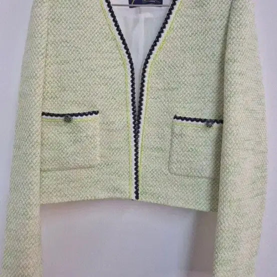 [BUNJANG] It MICHAA Tweed Jacket - Lime (Size S) / 새제품)잇미샤 트위드 자켓 S 라임