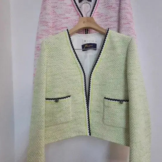 [BUNJANG] It MICHAA Tweed Jacket - Lime (Size S) / 새제품)잇미샤 트위드 자켓 S 라임