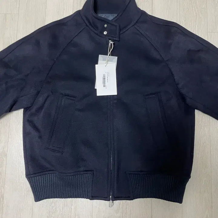 [BUNJANG] Afterpray Rigards Cashmere Harrington Jacket Navy / 애프터프레이 리가즈 캐시미어 해링턴 네이비