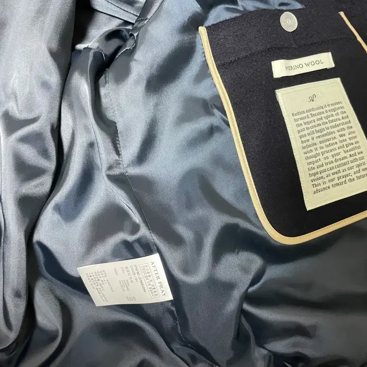 [BUNJANG] Afterpray Rigards Cashmere Harrington Jacket Navy / 애프터프레이 리가즈 캐시미어 해링턴 네이비