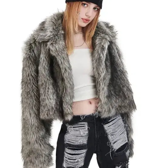 [BUNJANG] Gateless Fox Fur Jacket / 게이트리스 폭스 퍼 자켓