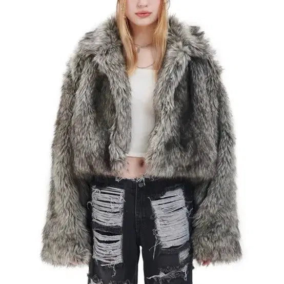 [BUNJANG] Gateless Fox Fur Jacket / 게이트리스 폭스 퍼 자켓
