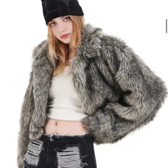 [BUNJANG] Gateless Fox Fur Jacket / 게이트리스 폭스 퍼 자켓