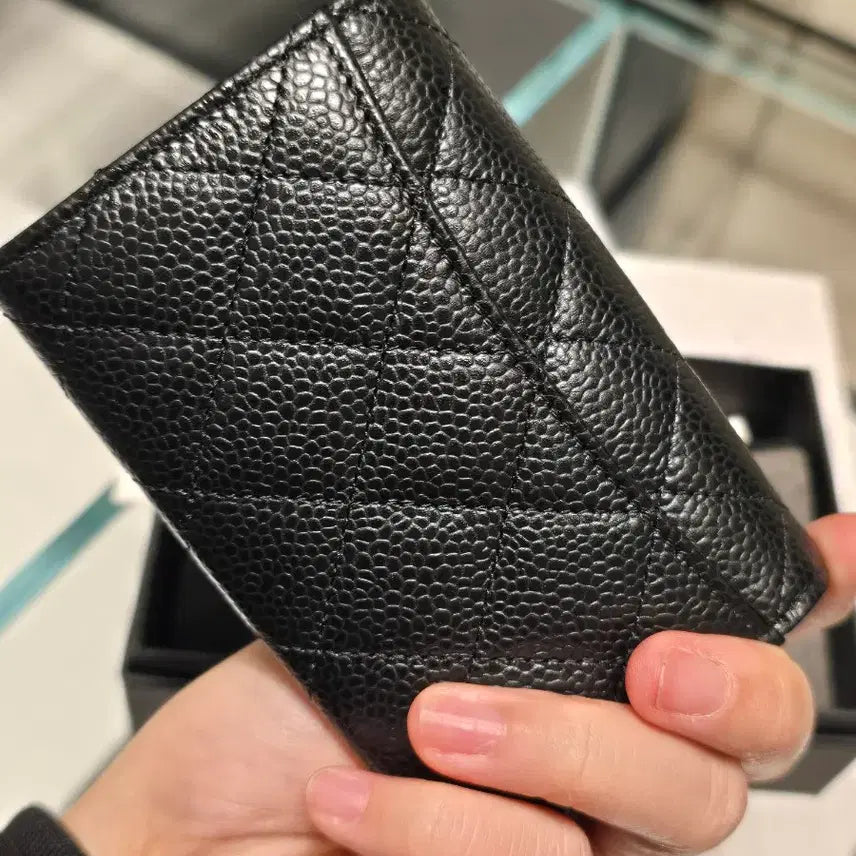 [BUNJANG] Chanel Classic Snap Card Wallet Black Gold / [26년 2월 미개봉 선물] 샤넬 클래식 똑딱이 카드지갑 클똑 블랙 금장