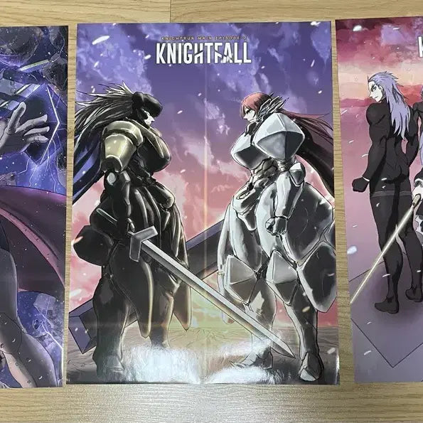 [BUNJANG] KnightFall Poster Set / 나이트런 KnightFall 포스터 3종 세트 팜