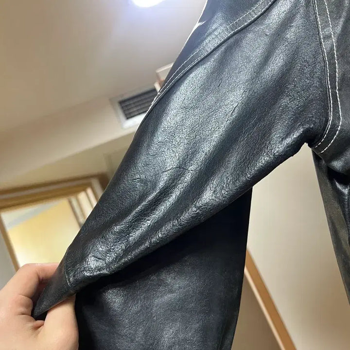 [BUNJANG] Old Navy Leather Trucker Jacket / 올드갭 레더 트러커