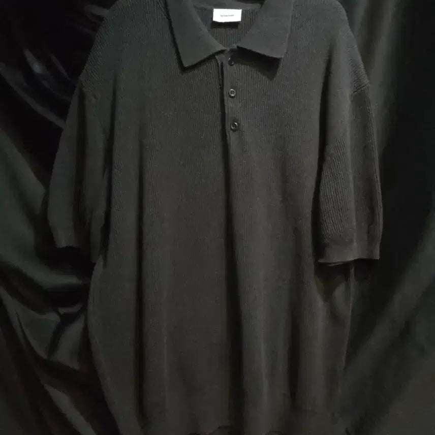 [BUNJANG] In the Row Lip Half Polo Short Sleeve / 인더로우 립 하프 폴로 반팔