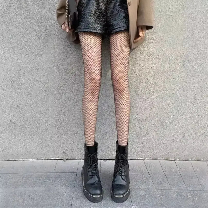 [BUNJANG] Black Mesh Stocking Set / 블랙 망사 스타킹 패션 코디3종 세트