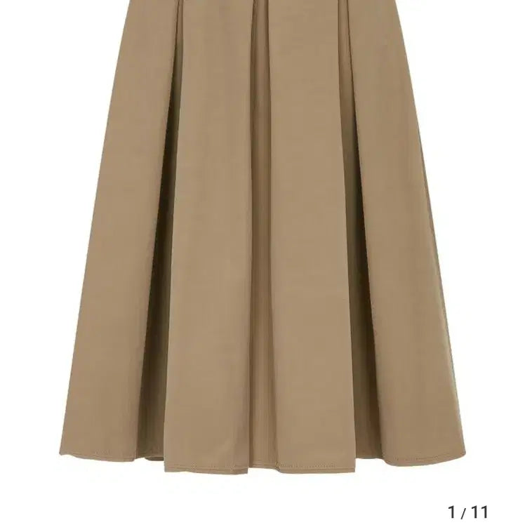 [BUNJANG] G-Cut Pleated Skirt / 지컷 백 밴딩 플리츠 스커트